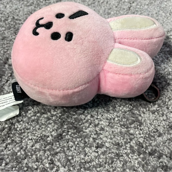 Official BT21 BTS Line Friends Plush Key Chain Ring Jungkook Cooky 4.5" x 4" - Picture 4 of 8